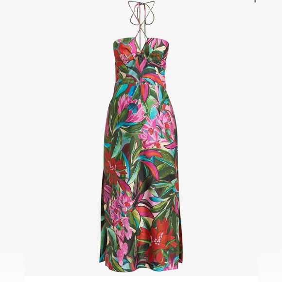 FARM Rio Dresses & Skirts - Floral Halter Maxi Dress